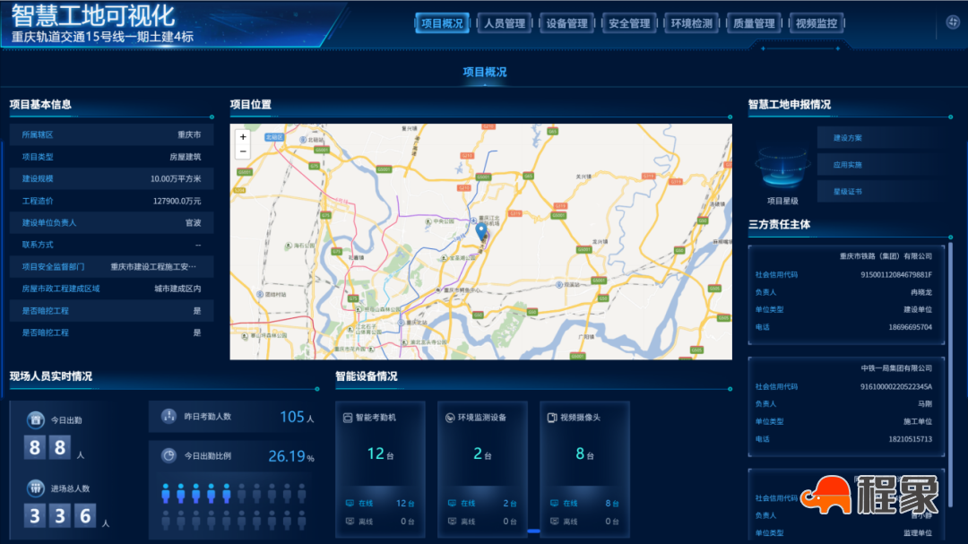 喜报｜公司重庆地铁15号线项目荣获“重庆市三星级智慧工地”称号(图4)